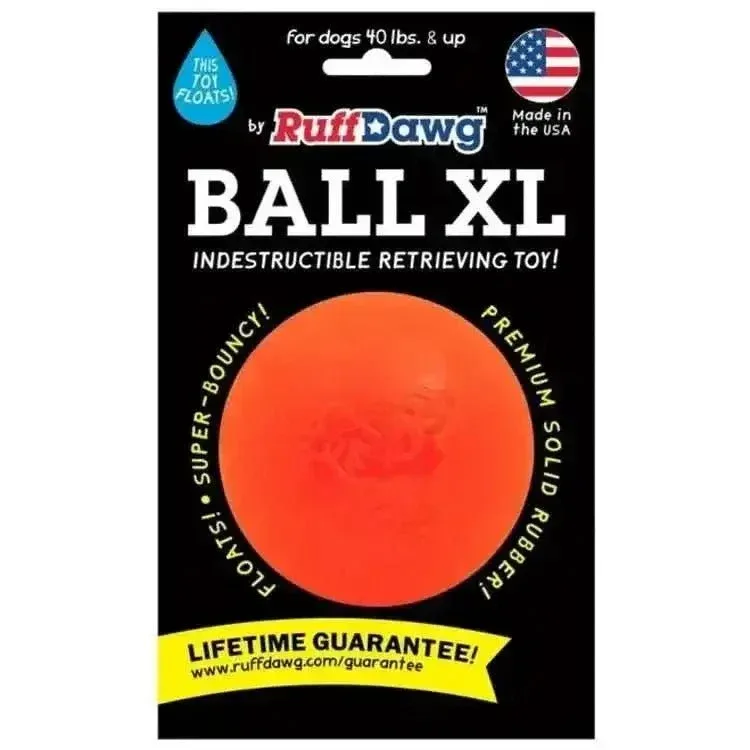 Ruff Dawg Ball XL Tough Dog Chew Toy – 3.5"
