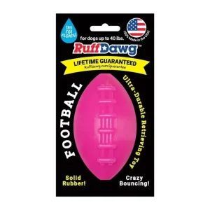 Ruff Dawg Football Tough Rubber Dog Chew Toy