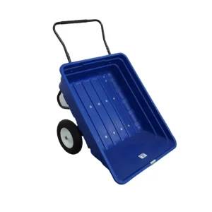 Rugged Ranch Easy Dump Cart Flat Free Blue 11cu ft