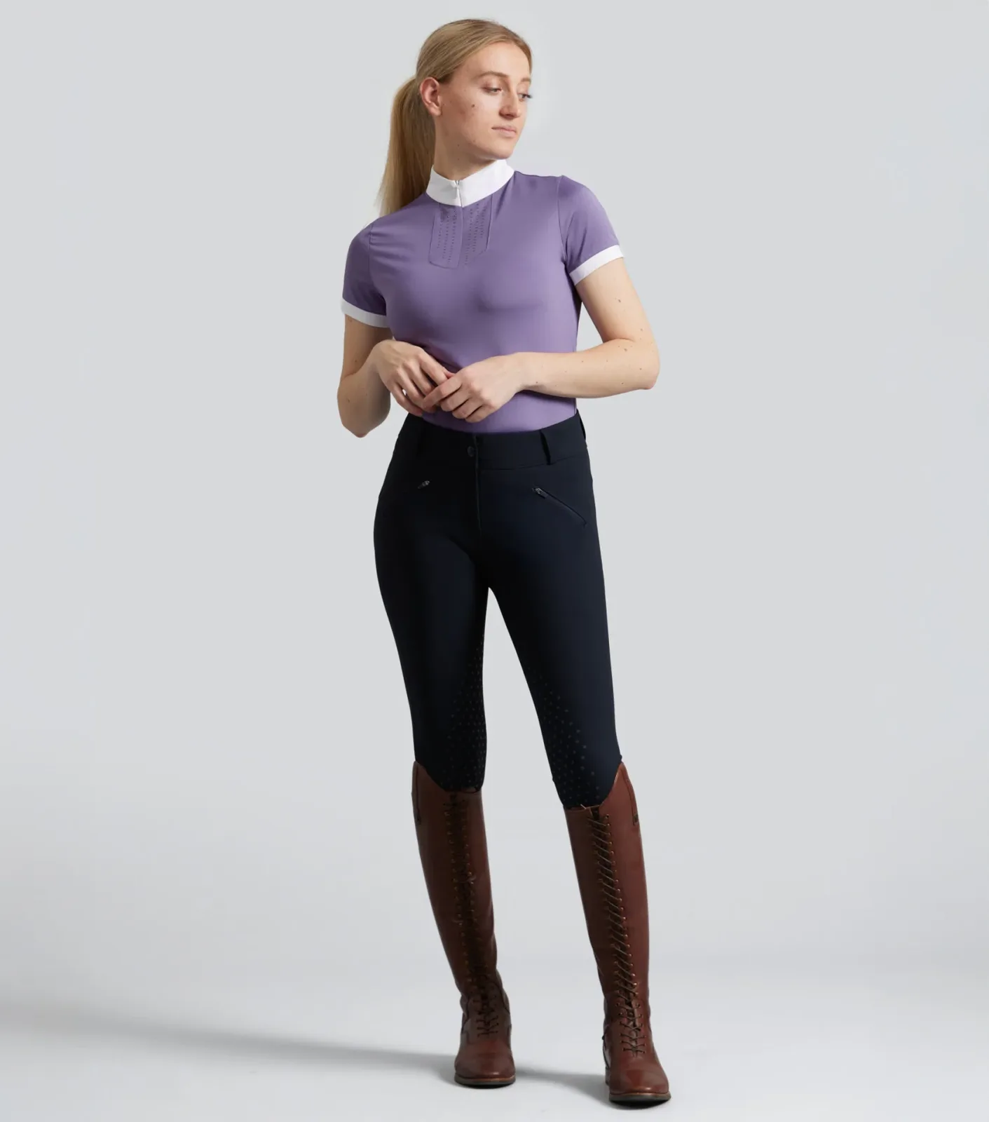 SALE - Alani Womens Full Seat Riding Breeches Navy