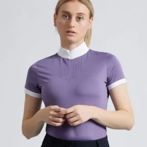 SALE - Alani Womens Short Sleeve Riding Top Amethyst