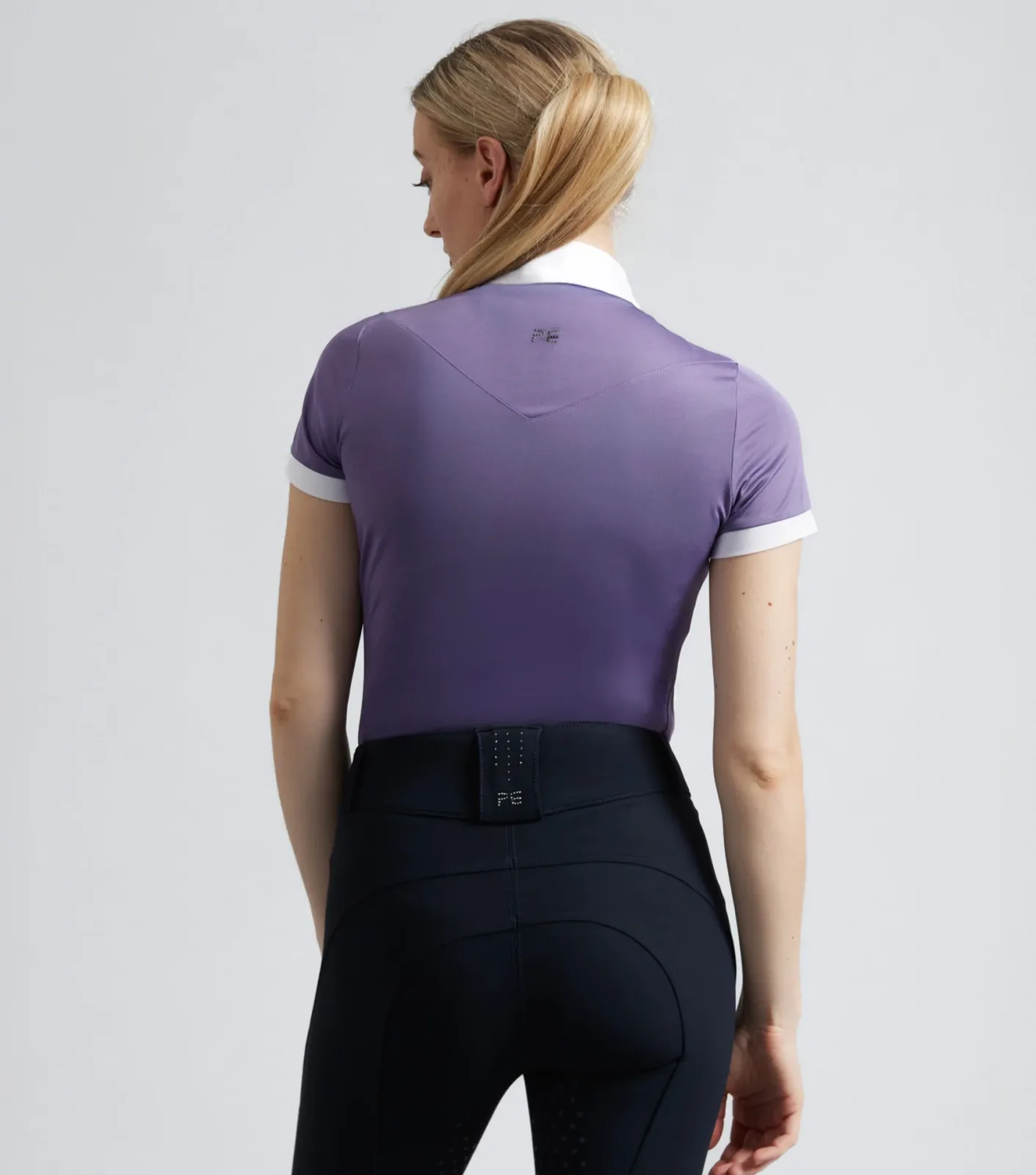 SALE - Alani Womens Short Sleeve Riding Top Amethyst - Image 2