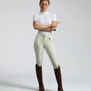 SALE - Aradina Ladies Full Seat Gel Competition Riding Breeches Vanilla