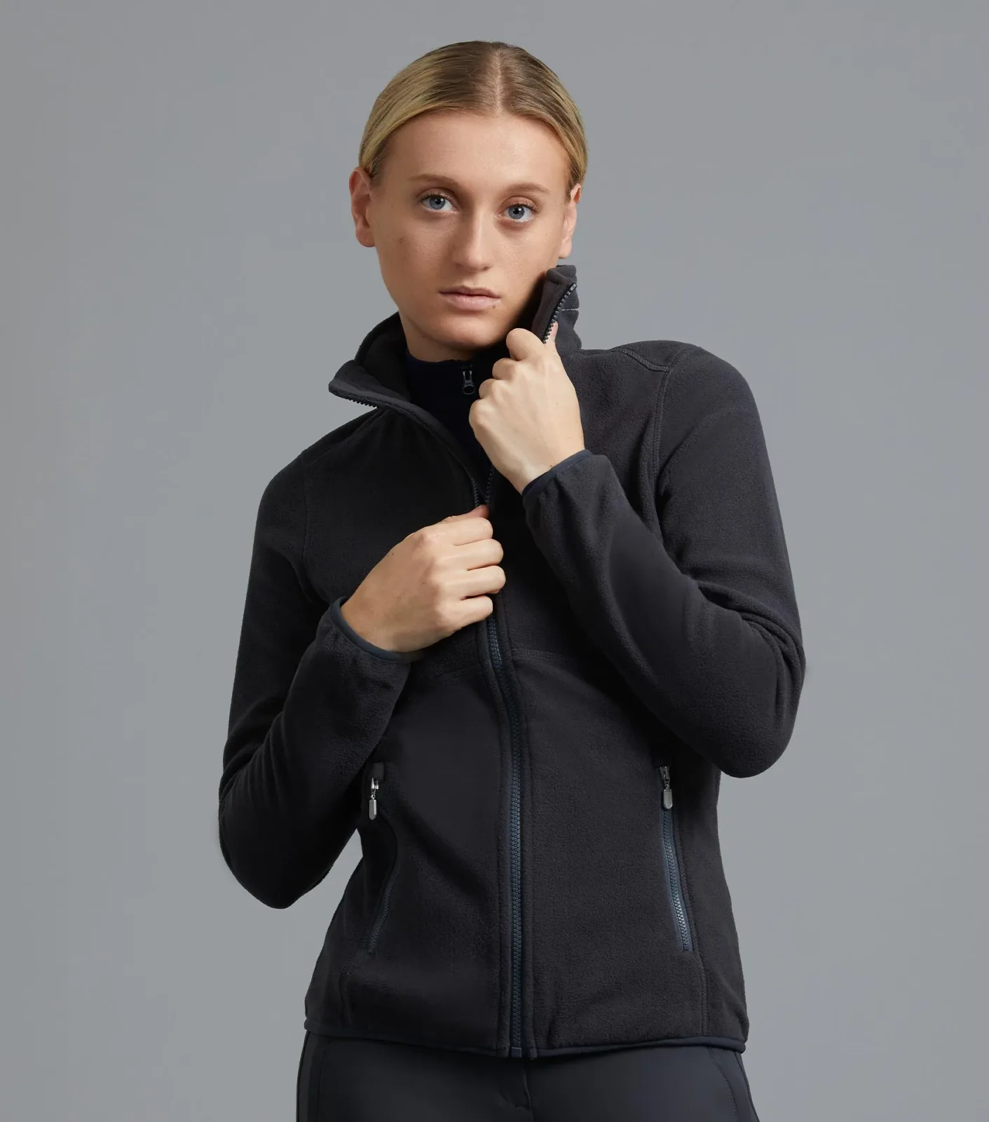 SALE - Ascendo Microfleece Riding Top Grey