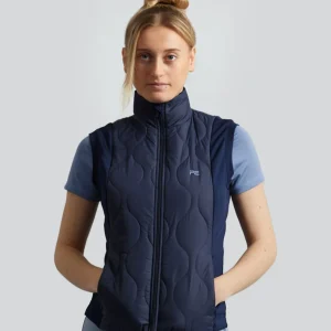 SALE - Campani Womens Quilted Riding Gilet Navy