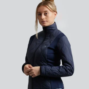 SALE - Campani Womens Quilted Riding Jacket Navy