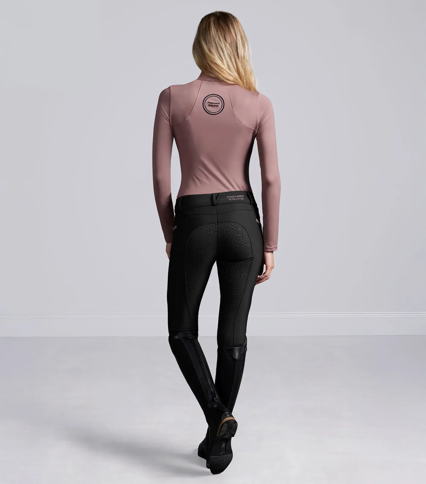 SALE - Catori Womens Gel Full Seat Riding Breeches Black - Image 2