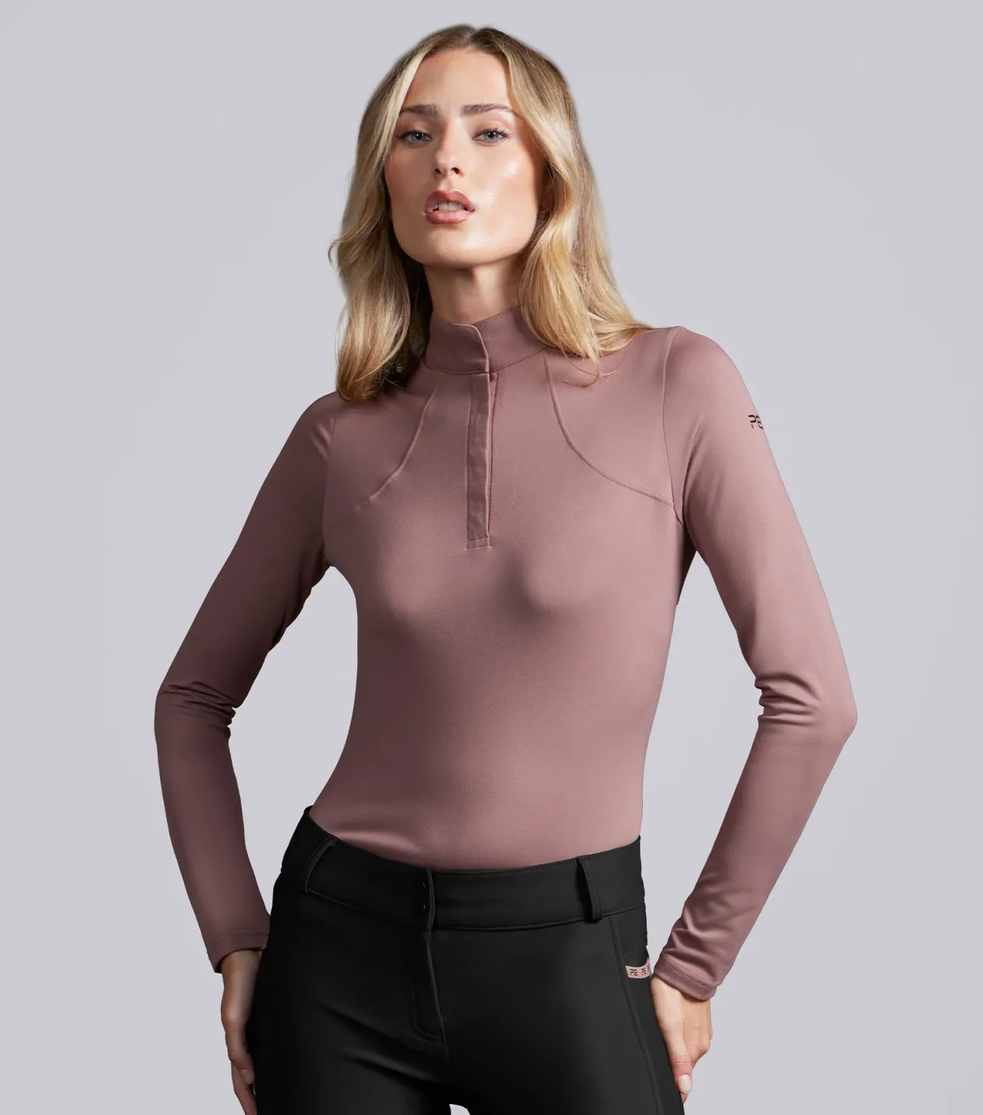 SALE - Catori Womens Long Sleeve Base Layer Dusty Rose
