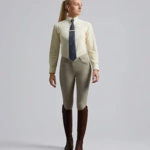 SALE - Delta Ladies Full Seat Gel Competition Riding Breeches Beige