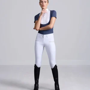 SALE - Ofena Womens Full Seat Competition Riding Breeches White