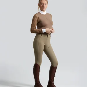 SALE - Salento Womens Full Seat Riding Breeches Timberwolf