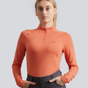 SALE - Savio Womens Long Sleeve Riding Top Coral