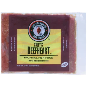 Sally's Frozen Beefheart Fish Food Flat Pack (8 oz) - San Francisco Bay Brand