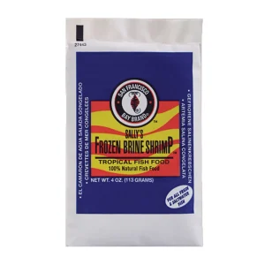 Sally's Frozen Brine Shrimp Fish Food Flat Pack (4 oz) - San Francisco Bay Brand