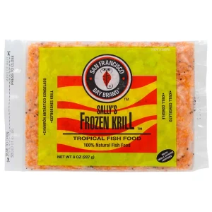Sally's Frozen Krill Fish Food Flat Pack (8 oz) - San Francisco Bay Brand