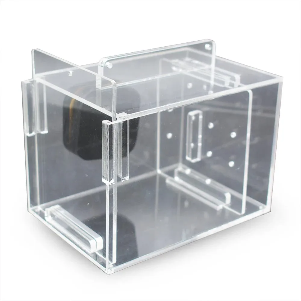 SaltwaterAquarium Small Acrylic Fish & Pest Trap 6" x 4" x 4" for Aquarium | Acclimation Isolation Box Fish Tank Breeding Box