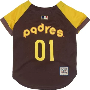 San Diego Padres Throwback Dog Jersey - MLB Licensed Pet Apparel