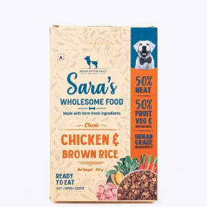 Sara's Wholesome Classic Chicken and Brown Rice Dog Wet Food