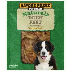 Savory Prime Naturals Duck Feet The Ultimate Chewing Treat for Your Dog 8 oz
