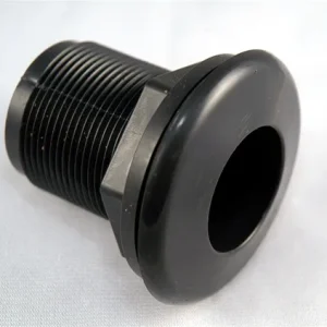 Schedule 40 Bulkhead 1/2" Slip X Slip Black (Hole Size 1 1/8")