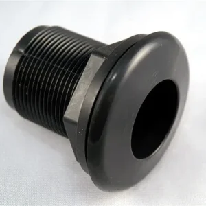 Schedule 40 Bulkhead 2" Slip X Slip Black (Hole Size 3")
