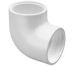 Schedule 40 PVC Elbow 1" Thread x Thread White