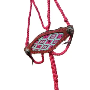 Schulz Equine Pink Aztec Bronc Noseband Horse Halter