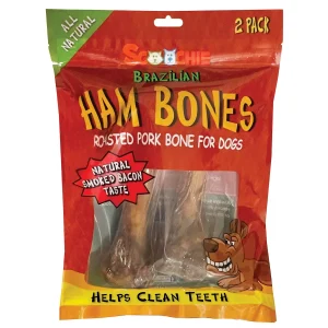 Scoochie All Natural Brazilian Ham Bones, 2-Pack