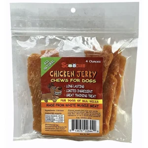 Scoochie Chicken Jerky 4oz bag