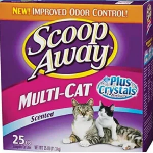 Scoop Away Multi-Cat Scented Clumping Cat Litter - Meadow Fresh - 25 Lbs