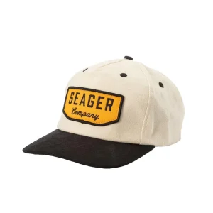 Seager Inc Black/White Wilson Snapback Cap