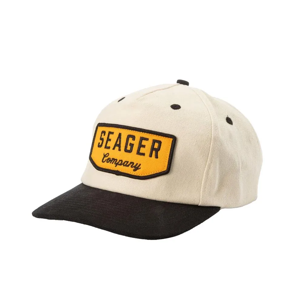 Seager Inc Black/White Wilson Snapback Cap