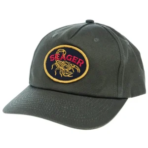 Seager Inc Dark Green Fat Tail Snapback Cap