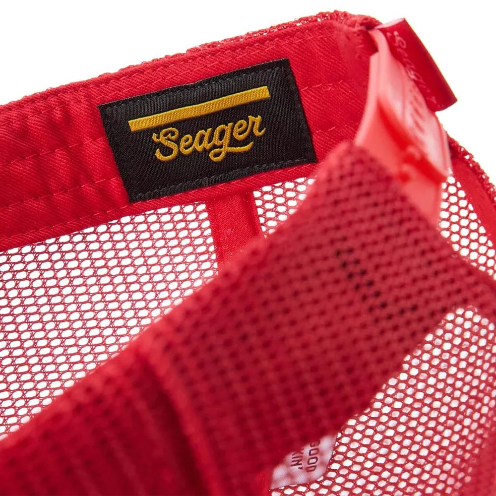 Seager Inc Men's Big USA Red Cap - Image 2