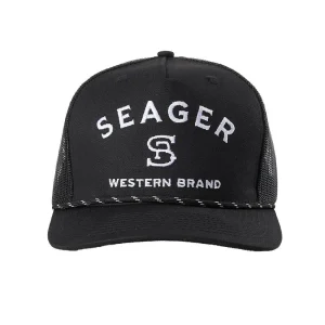 Seager Inc Men's Black Branded Cap