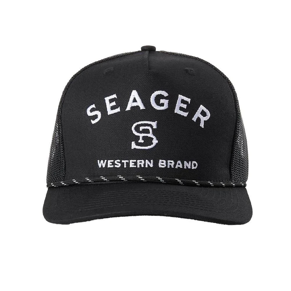 Seager Inc Men's Black Branded Cap