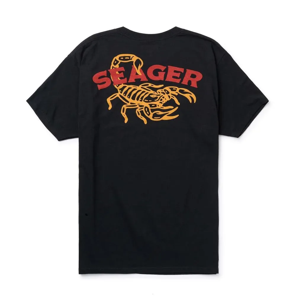 Seager Inc Mens Black Fat Tail Tee