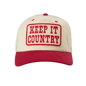 Seager Inc Men's Red Keep It Country Cap