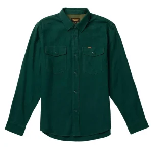 Seager Inc Mens Solid Calico Flannel Long Sleeve Shirt