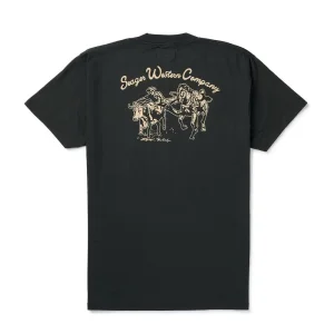 Seager Inc Mens Vintage Black Los Rios Tee Shirt