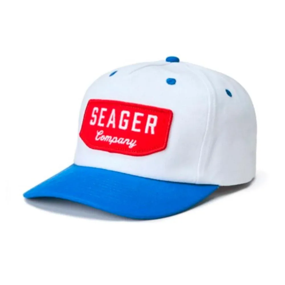 Seager Inc White/Blue Wilson Snapback Cap