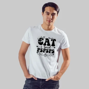 Seek Buy Love Cat Whispers Regular Tee (White)