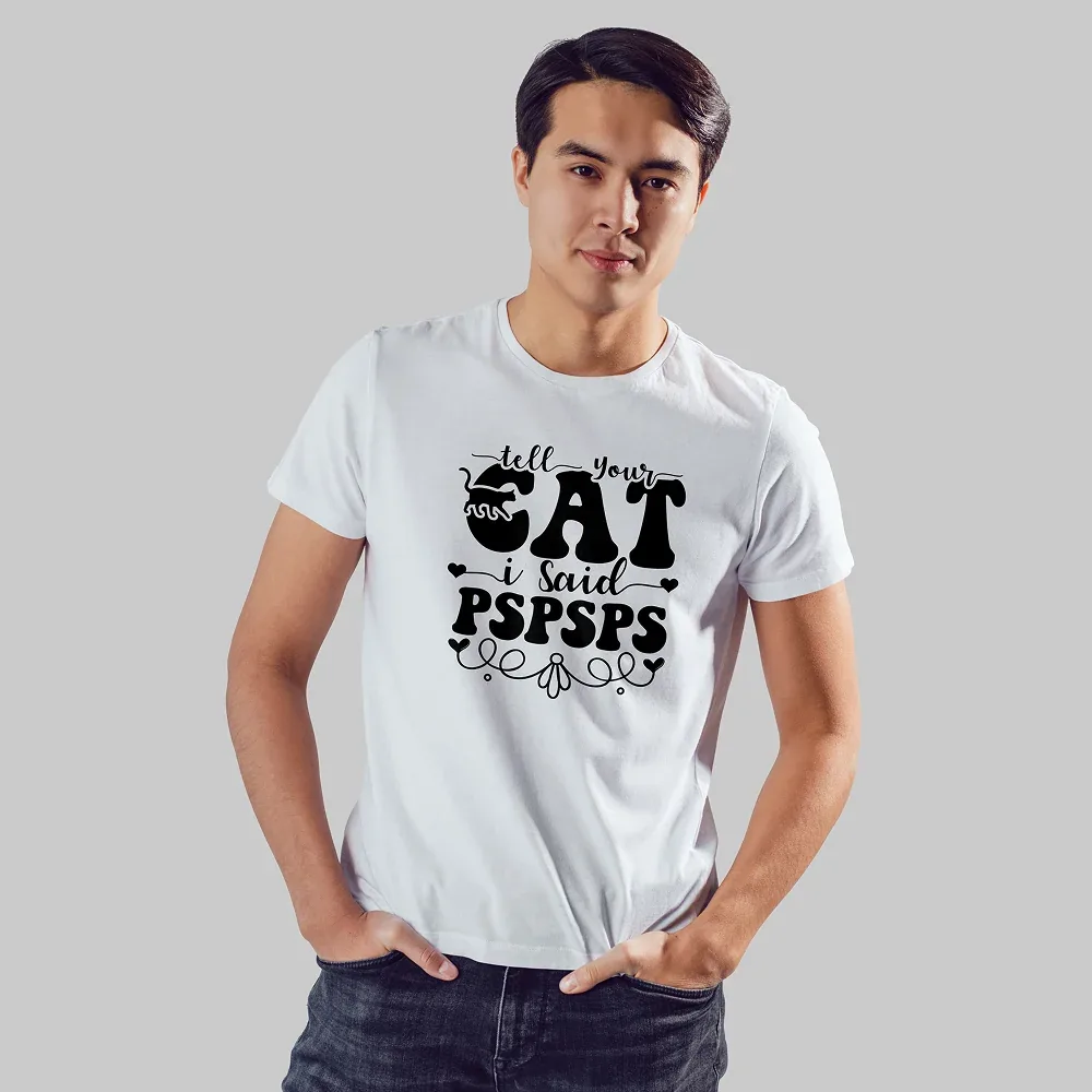 Seek Buy Love Cat Whispers Regular Tee (White)