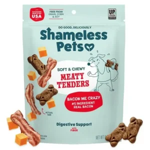 Shameless Pets Soft and Chewy Bacon Dog Treats 8oz