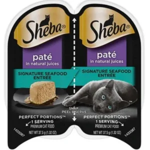 Sheba Perfect Portions Cuts Seafood Twin Multi-Pack Wet Cat Food -2.65oz-24 Pack