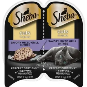 Sheba Perfect Portions Twin Pack Mixed Grill Cuts in Gravy Wet Cat Food - 2.65oz