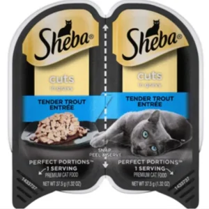 Sheba Perfect Portions Twin Pack Trout Cuts in Gravy Wet Cat Food-2.65oz-24 Pack