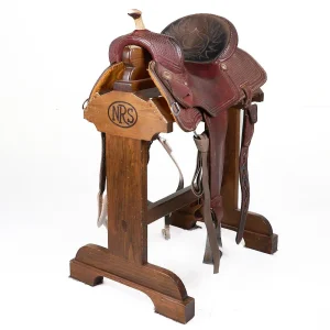 Sheridan Saddles Used 14.5in Basket Tooled Barrel Saddle