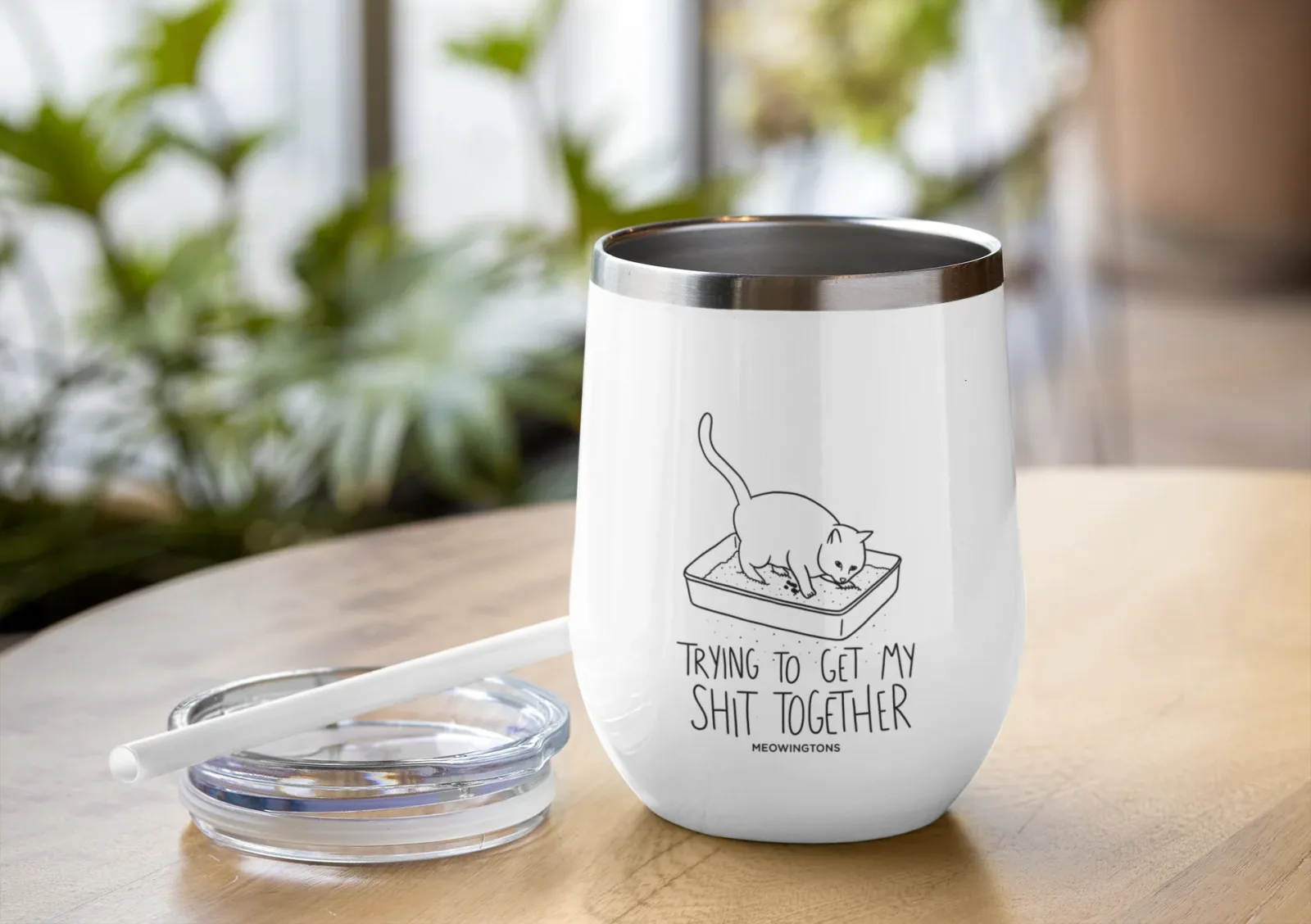 Shit Together Chill Wine Tumbler - Image 2