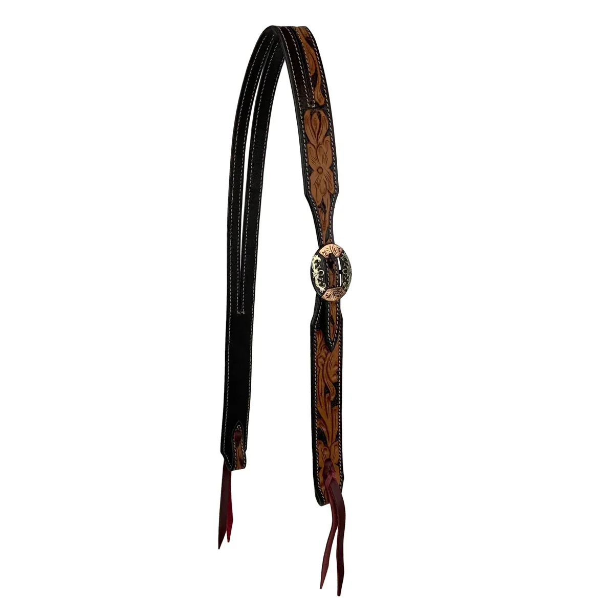 Showman® Dogwood Tooled Split-Ear Headstall